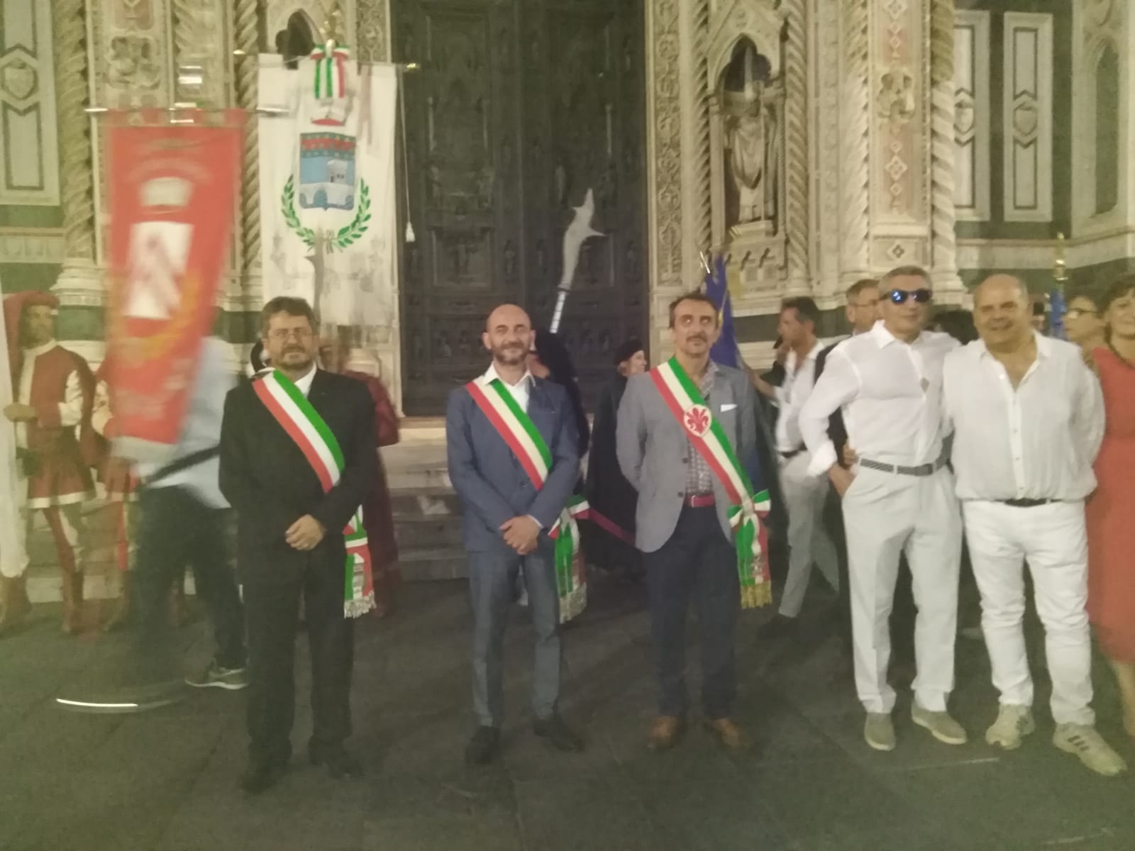 Il presidente del Consiglio comunale Luca Milani alle celebrazioni per Sant'Anna