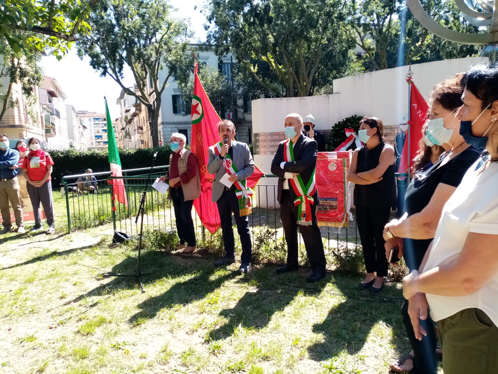 Il presidente Luca Milani commemora i caduti di Pian d'Albero