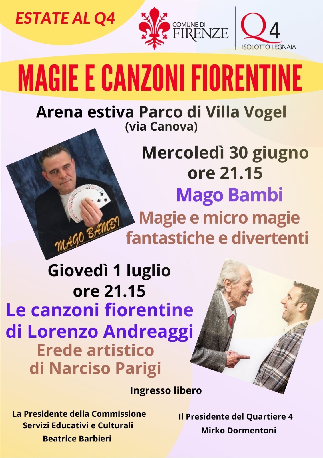 Magie e canzoni fiorentine