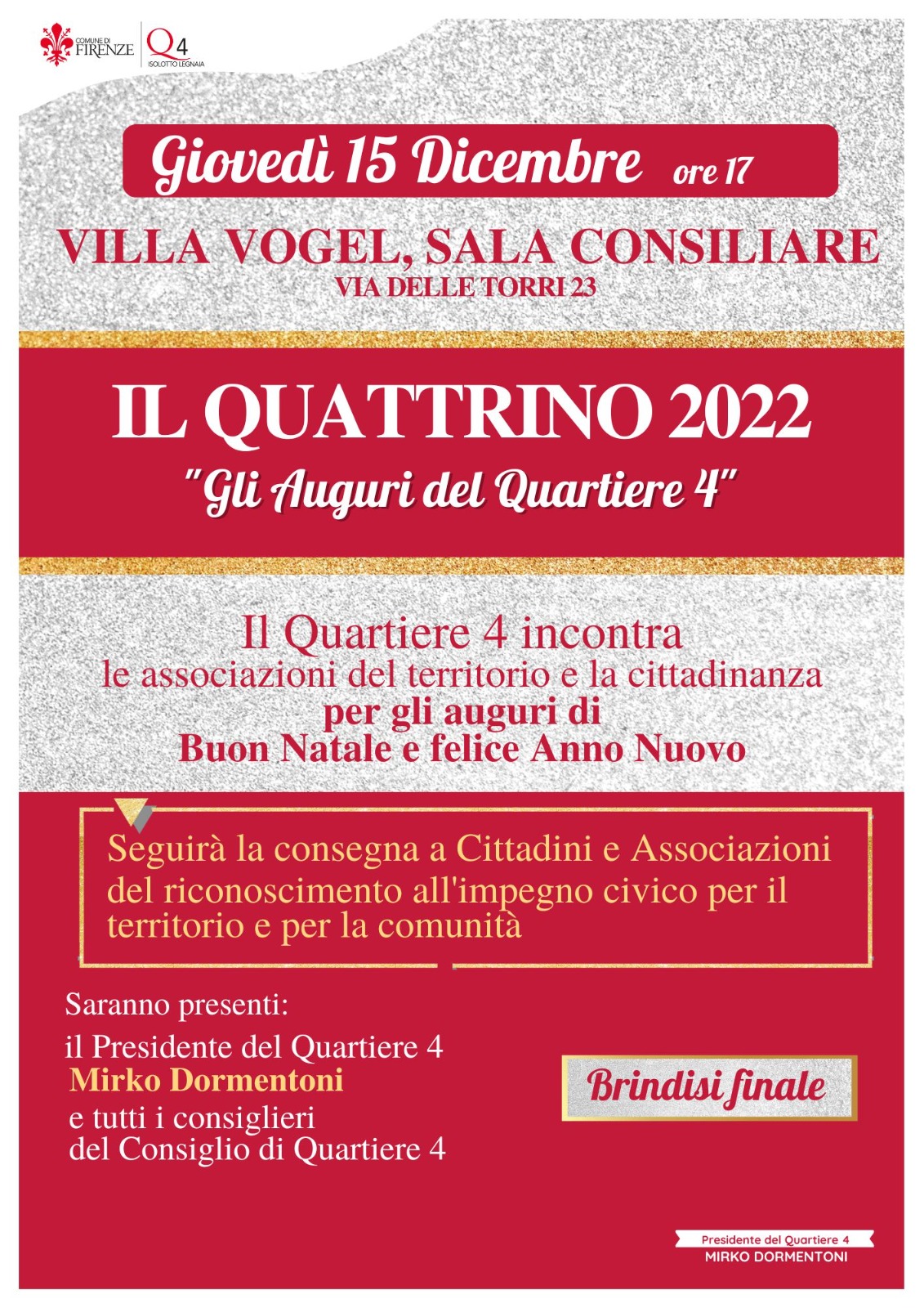 Il Quattrino 2022 al Quartiere 4