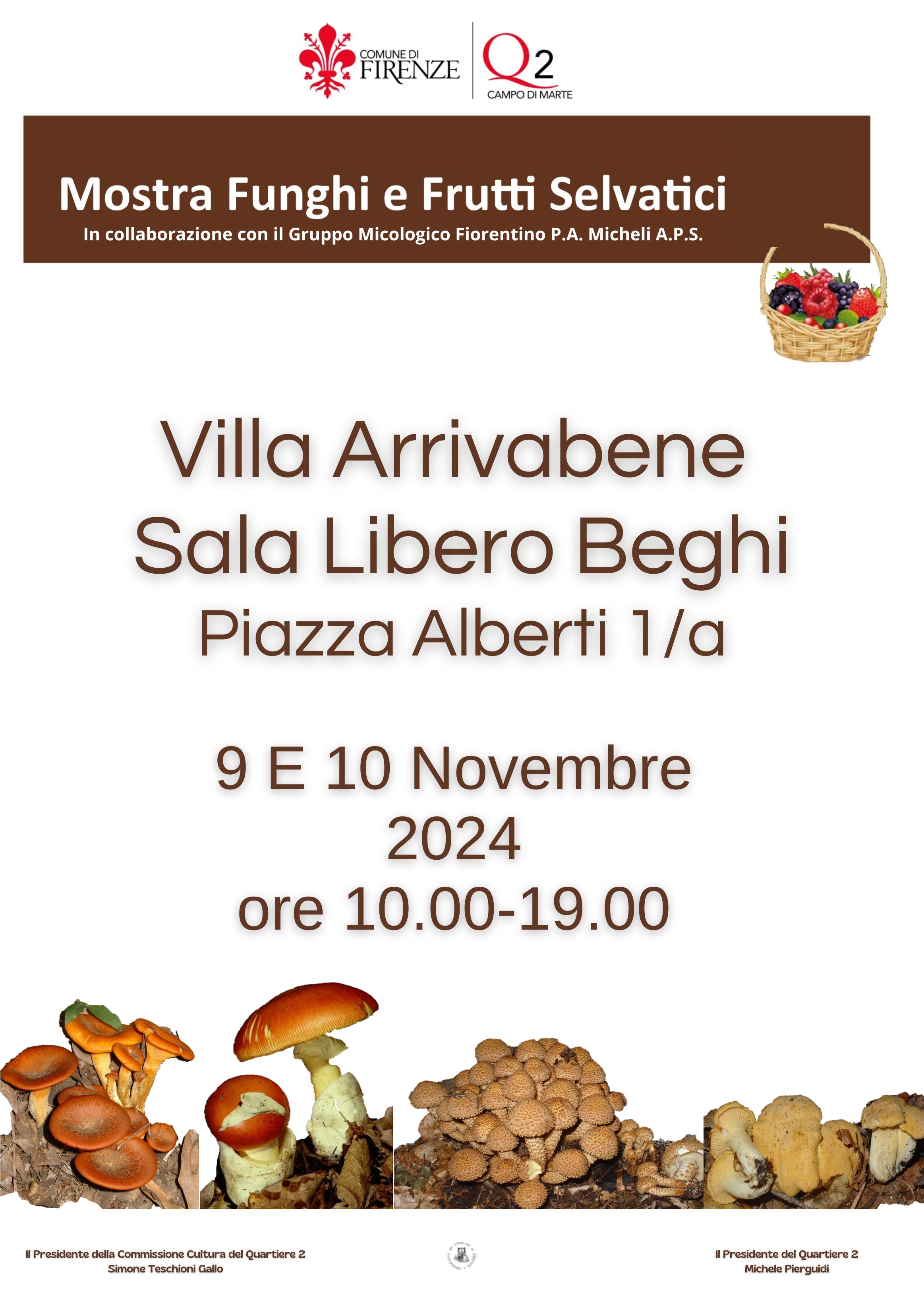 Mostra funghi e frutti selvatici al Q2