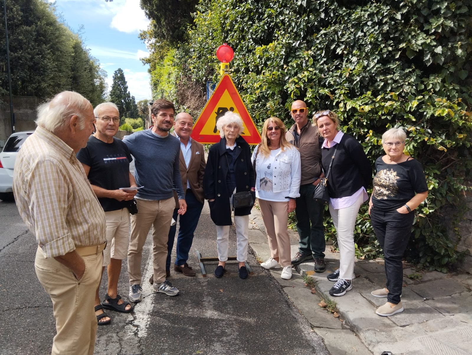 Delegazione Forza Italia in via Bolognese