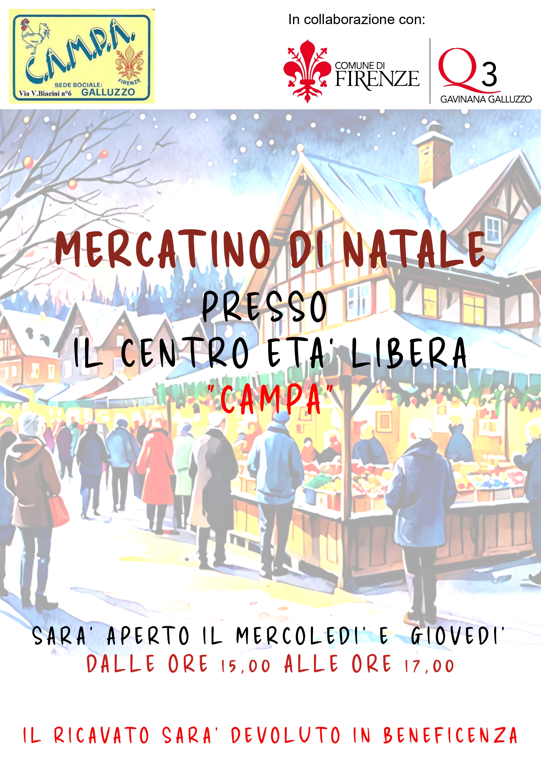 Mercatino di Natale al Quartiere 3