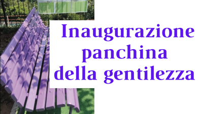 Panchina viola della gentilezza