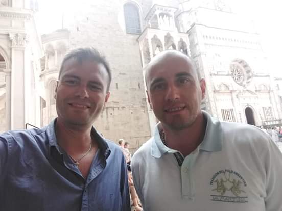 Asciuti e Bianchi alla Basilica Maggiore di Bergamo. Foto del 2019