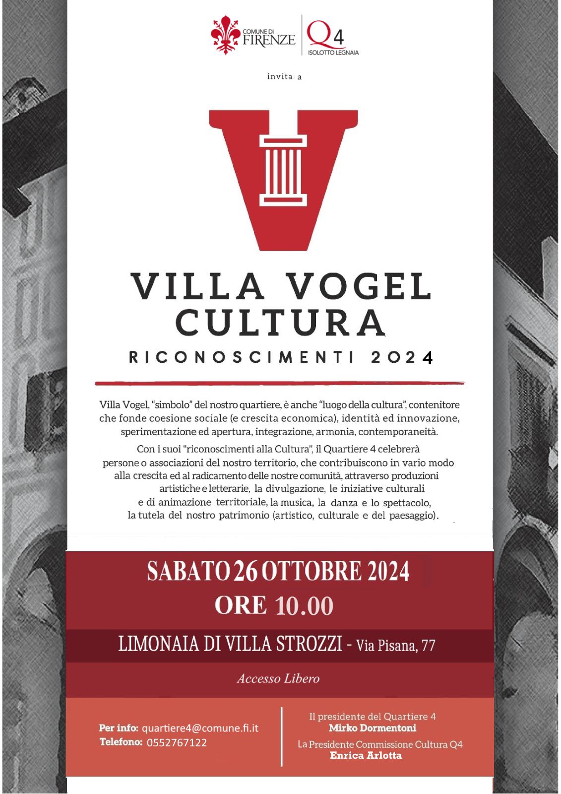 Premio Villa Vogel cultura 2024